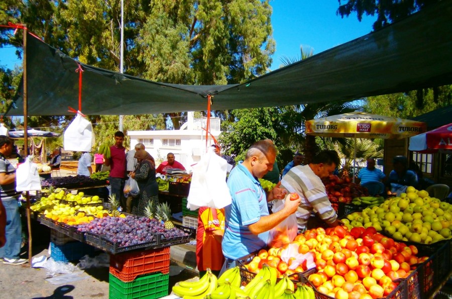 A-local-market-in-North-Cyprus-All-organic