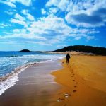 Isa Alemdag at Golden Beach of North Cyprus