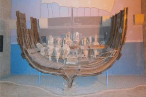 An old ship wreck in Kyrenia Castke Museum - North Cyprus