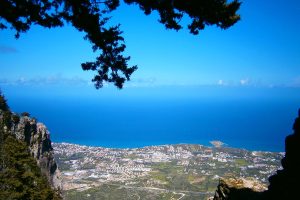 Kyrenia View from St Hilarion Castle - North Cyprus