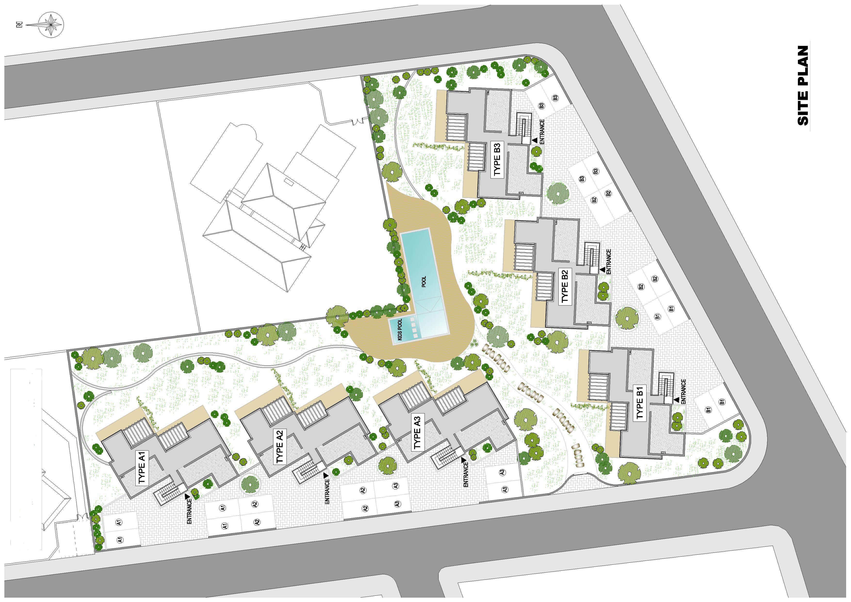 Beach and Golf Elite Apartments Site Plan - North Cyprus Property