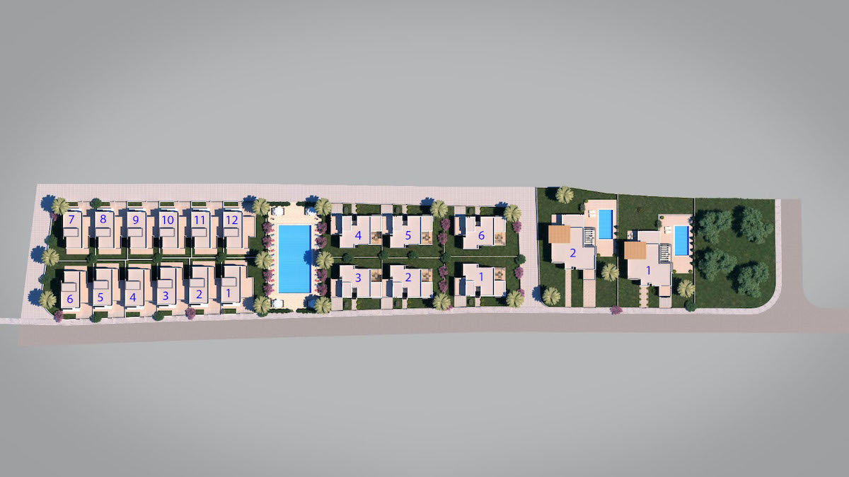 Karsiyaka Modern Luxury Seaview Villas Site Plan