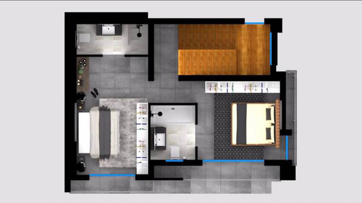 Upper Catalkoy Seaview VIlla 3 Bed Floor Plan 2 