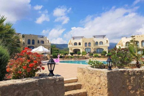 Bahceli Semi-Detached Seaview Villa 2 Bed - North Cyprus Property OCT1