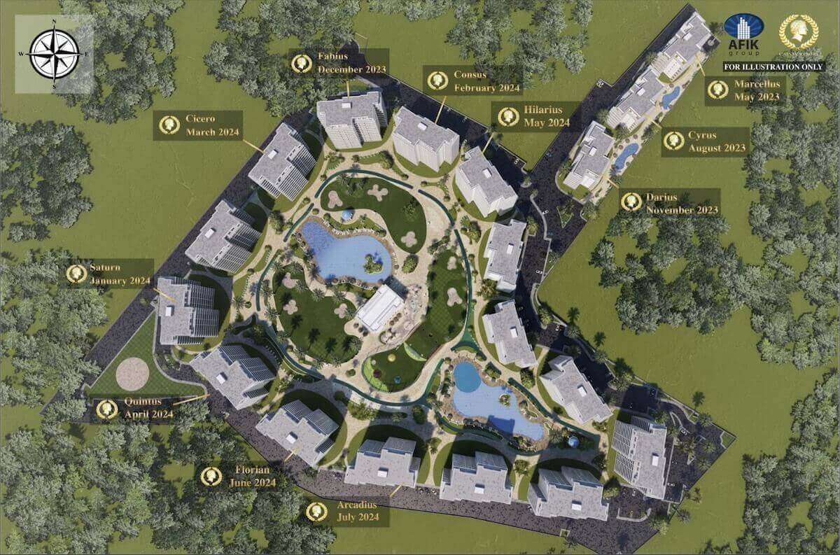 Caesar Resort Long Beach Iskele Apartments Site Plan
