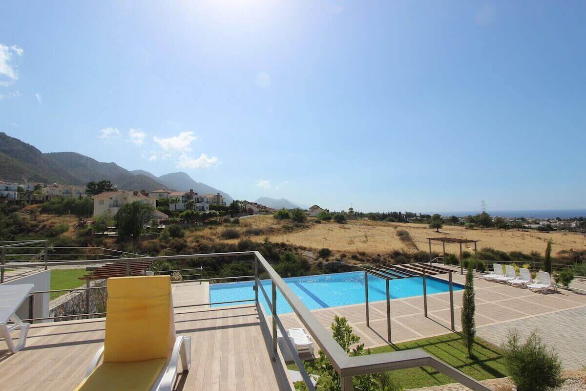 Catalkoy Panorama Seaview Townhouse Villa 3 Bed - North Cyprus Property 10