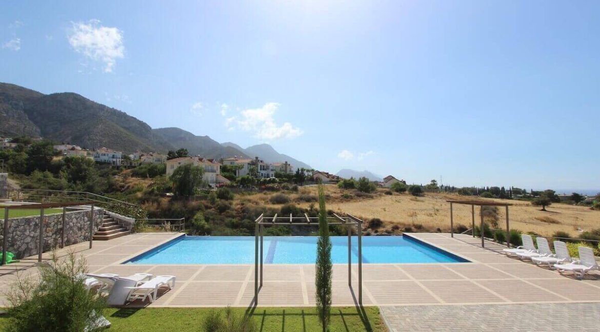 Catalkoy Panorama Seaview Townhouse Villa 3 Bed - North Cyprus Property 11