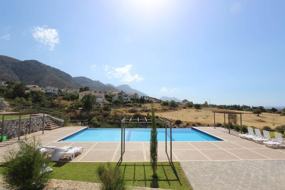 Catalkoy Panorama Seaview Townhouse Villa 3 Bed - North Cyprus Property 11