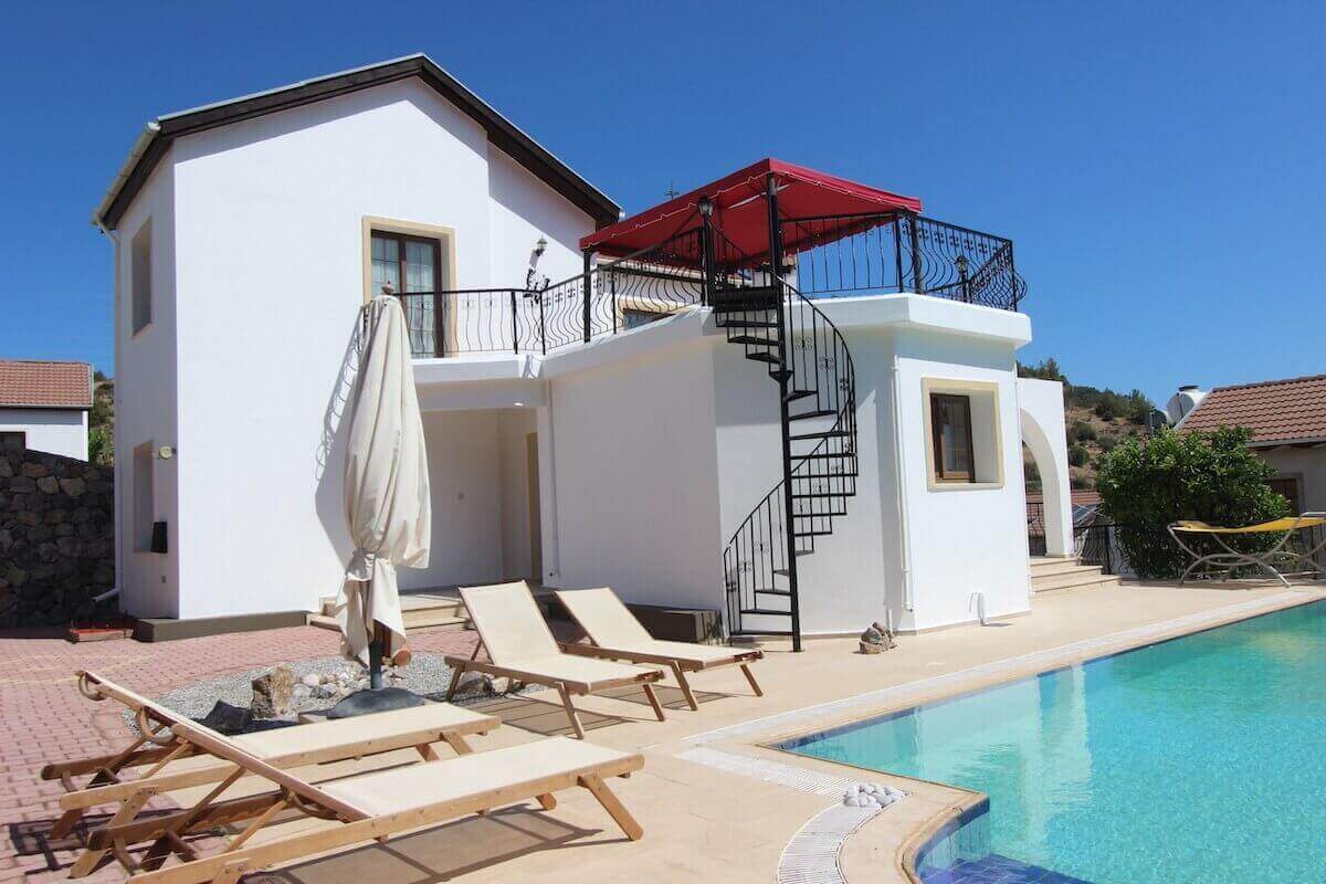 Malatya Seaview Mountainside Villa 4 Bed - North Cyprus Property 39