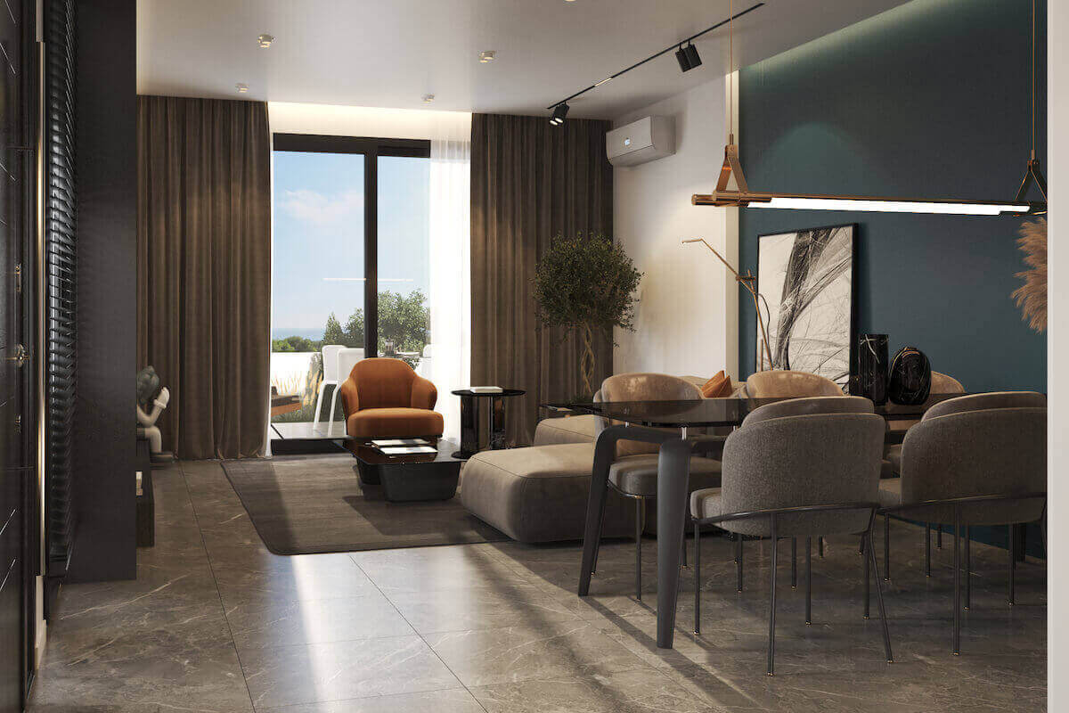 Tatlisu Ultra-Modern Seaview Semi Detached Villa 2 Bed - North Cyprus Property G12