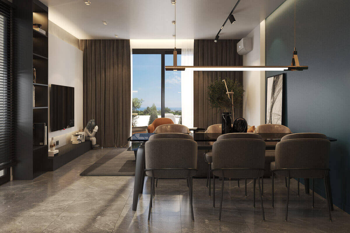 Tatlisu Ultra-Modern Seaview Semi Detached Villa 2 Bed - North Cyprus Property G13