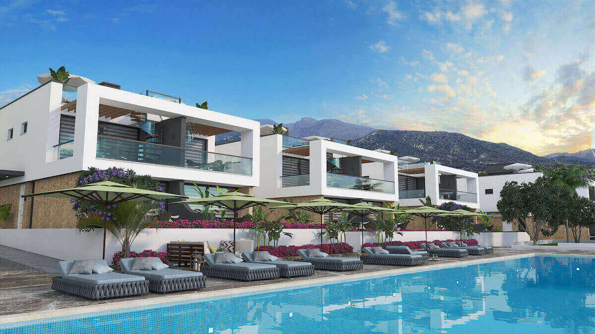 Tatlisu Ultra-Modern Seaview Semi Detached Villas 2 Bed - North Cyprus Property E1