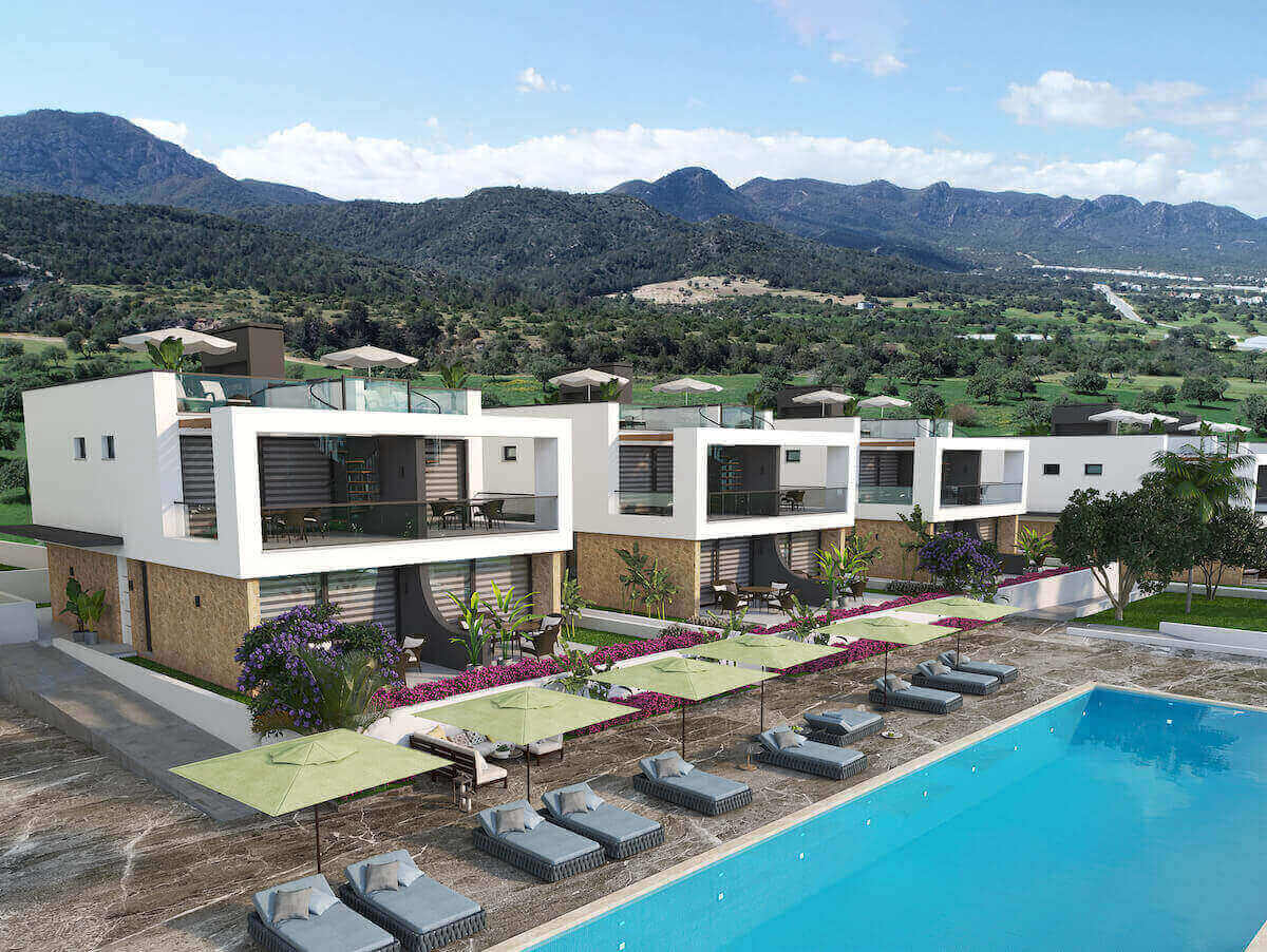 Tatlisu Ultra-Modern Seaview Semi Detached Villas 2 Bed - North Cyprus Property E10