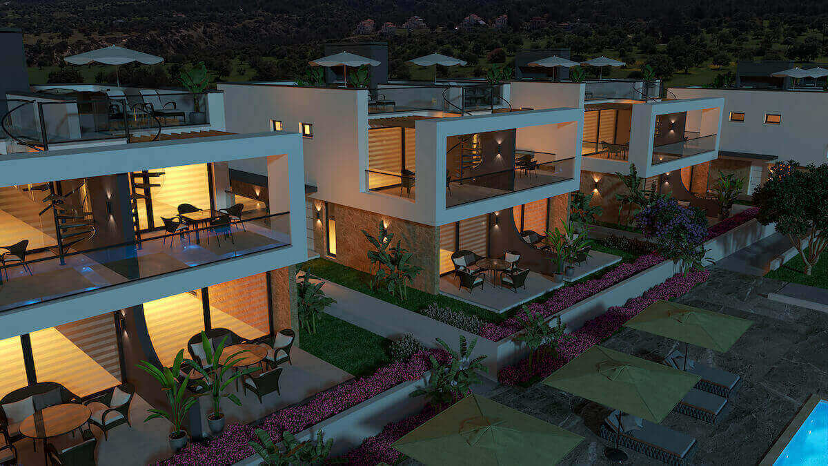 Tatlisu Ultra-Modern Seaview Semi Detached Villas 2 Bed - North Cyprus Property E3