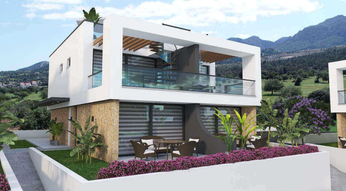 Tatlisu Ultra-Modern Seaview Semi Detached Villas 2 Bed - North Cyprus Property E8