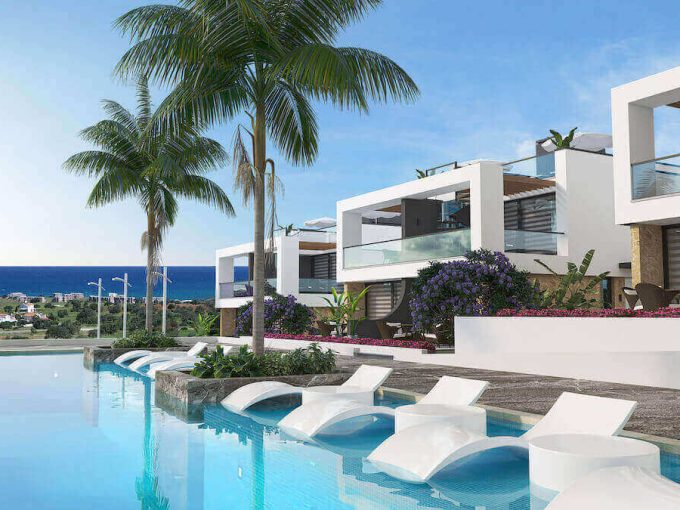 Tatlisu Ultra-Modern Seaview Semi Detached Villas 2 Bed - North Cyprus Property F4