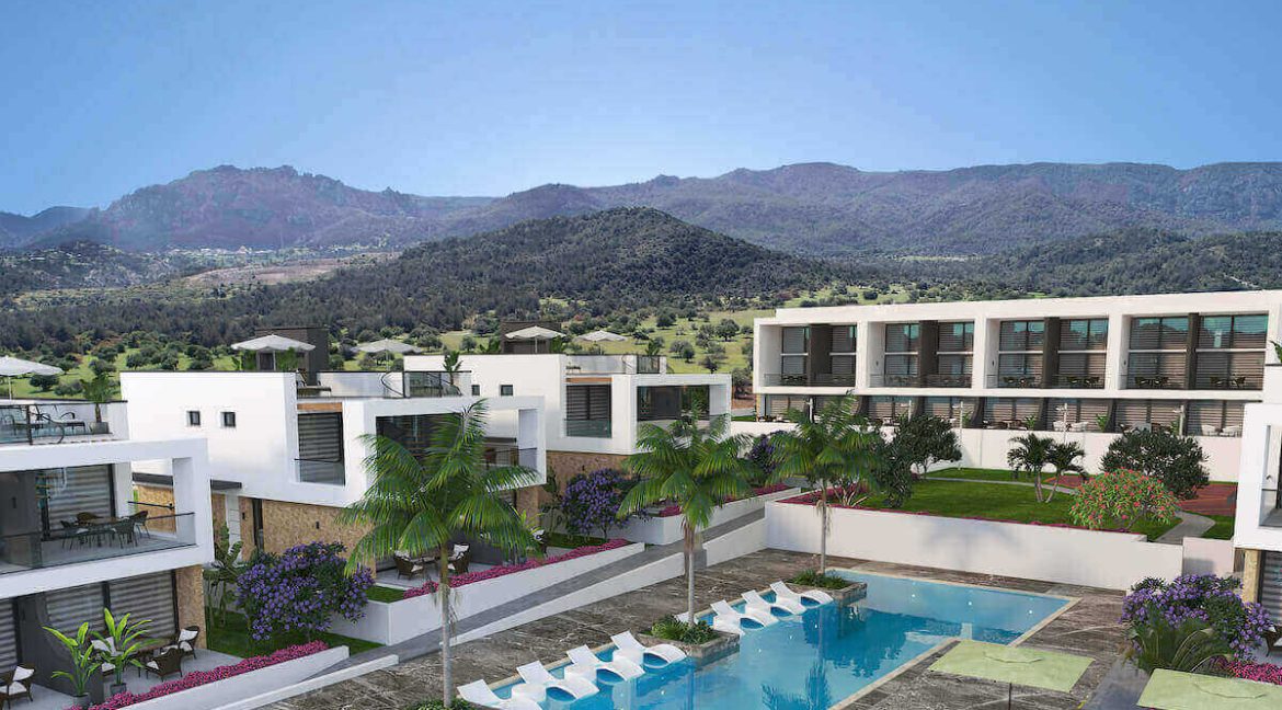 Tatlisu Ultra-Modern Seaview Semi Detached Villas 2 Bed - North Cyprus Property F6