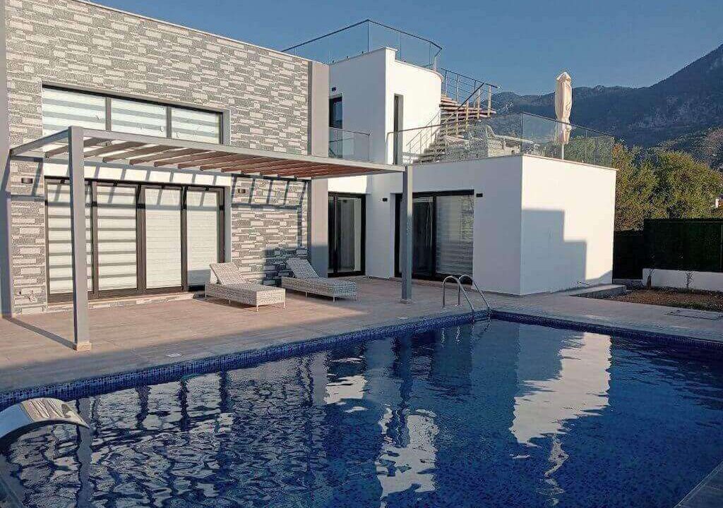 Karsiyaka Ultra-Modern Sea View Villa 3 Bed - North Cyprus Property S14