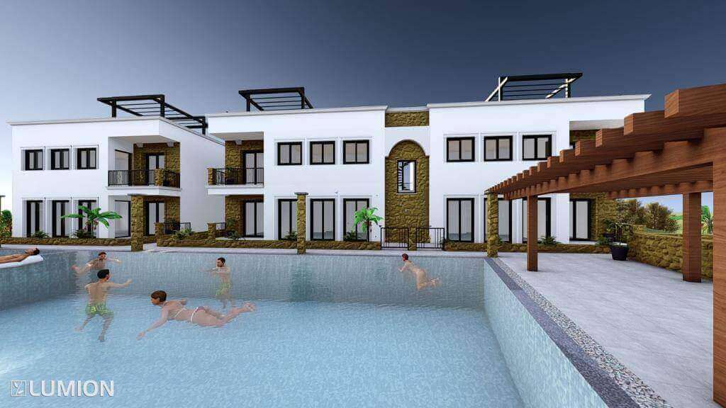 Catalkoy Village Seaview Apartments 3 Bed - North Cyprus Property 10