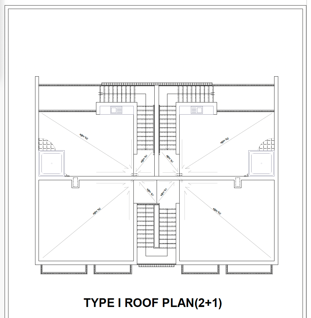 Agualina Type 1 Roof Floor Plan 2 Bed