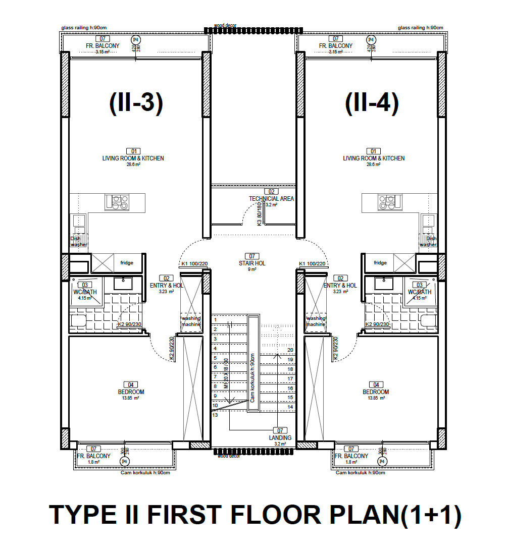 Aqualina Type 2 First Floor Plan 1 Bed