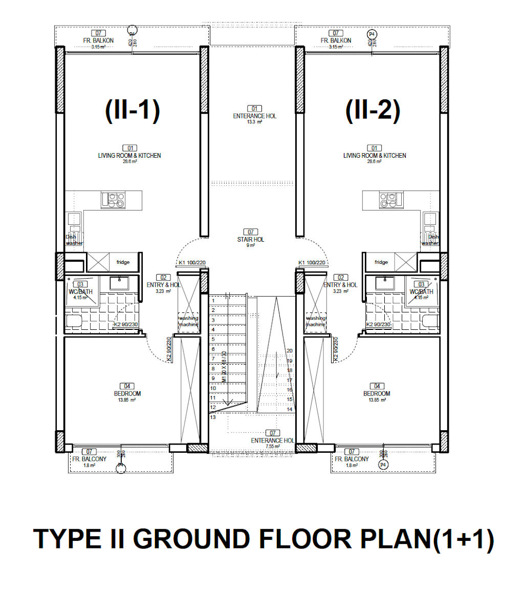 Aqualina Type 2 Ground Floor Plan 1 Bed