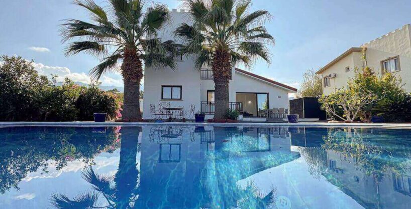 Catalkoy Luxury Seaview Palms Villa 3 Bed - North Cyprus Property A23