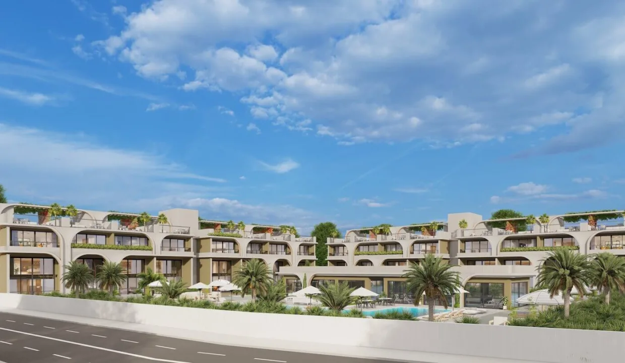 Bahceli Seaview Ground Floor Duplex Apartment 1 Bed - North Cyprus Property E2