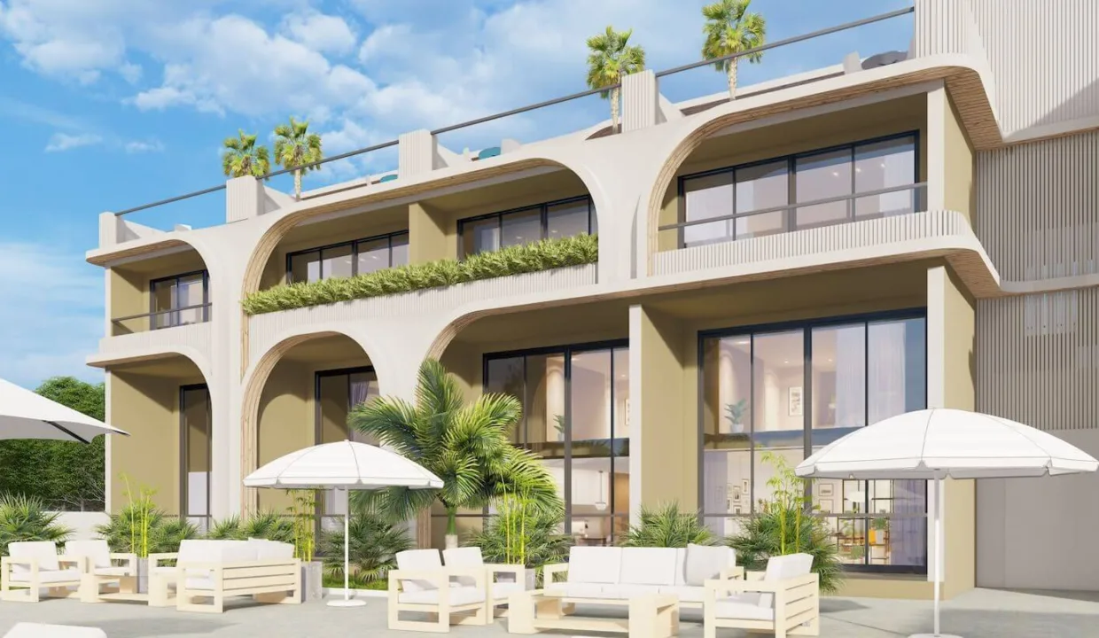 Bahceli Seaview Ground Floor Duplex Apartment 1 Bed - North Cyprus Property E7