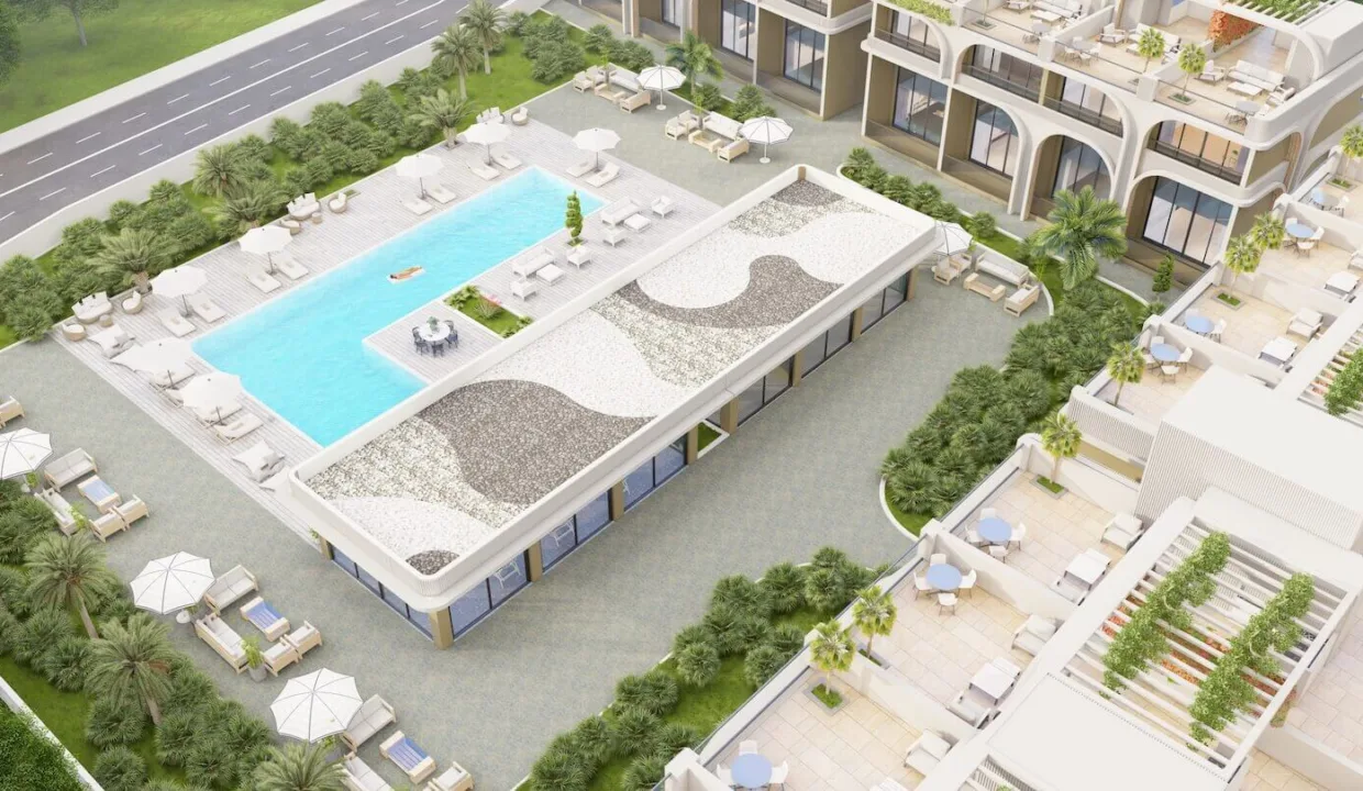 Bahceli Seaview Ground Floor Duplex Apartment 1 Bed - North Cyprus Property I7