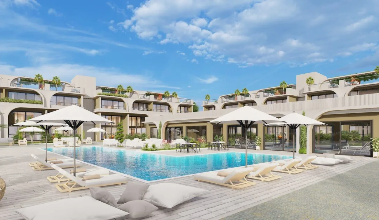 Bahceli Seaview Ground Floor Duplex Apartment 1 Bed - North Cyprus Property I8